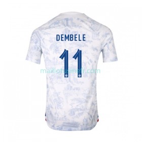 Maillot de Foot France Dembele 11 Extérieur Coupe du monde 2022